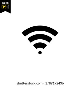 Wifi icon. Signal symbol concept isolated. Vector