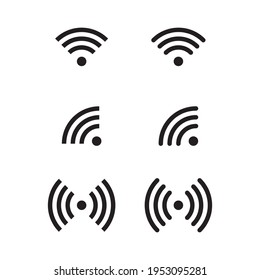 wi-fi icon. signal vector icon