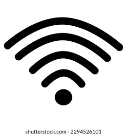 Wifi icon signal vector, internet connection