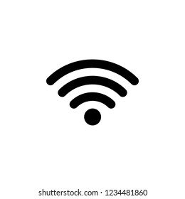 WIFI Icon. signal vector icon. Wireless and wifi icon or sign for remote internet access