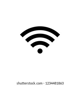 WIFI Icon. signal vector icon. Wireless and wifi icon or sign for remote internet access