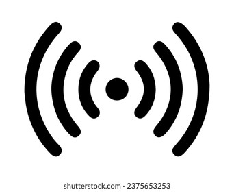 Wifi icon silhouette vector art