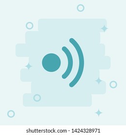 Wi-Fi Icon. Simple icon, blue colored icon illustration. 
