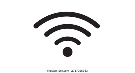 Icono de Wifi. Ilustración vectorial de conexión wifi sencilla. 