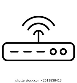 Wifi icon Simple outline vector logo