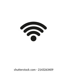 The Wi-Fi icon. Simple vector illustration on a white background.