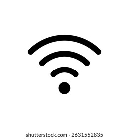 Símbolo de ícone Wi-Fi para aplicativos e sites. sinal e símbolo. Ícone sem fio