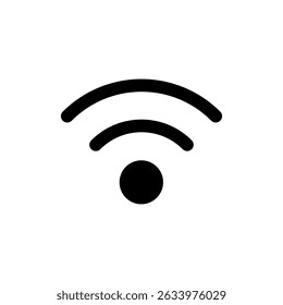 Símbolo de ícone Wi-Fi para aplicativos e sites. sinal e símbolo. Ícone sem fio