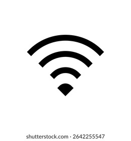 Símbolo de ícone Wi-Fi para aplicativos e sites. sinal e símbolo. Ícone sem fio