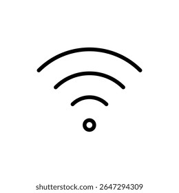 Símbolo de ícone Wi-Fi para aplicativos e sites. sinal e símbolo. Ícone sem fio