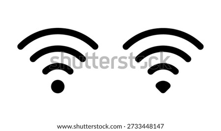 Wifi icon symbol for apps and websites. signal sign and symbol. Wireless  icon