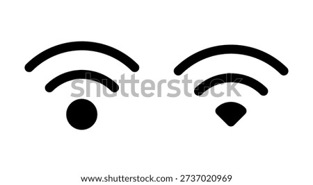 Wifi icon symbol for apps and websites. signal sign and symbol. Wireless  icon