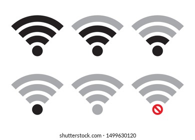 WiFi icon. Wi-Fi symbol. Internet vector icon.