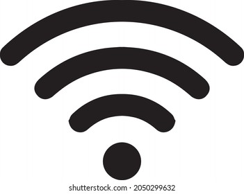 Icono Wi-Fi figura de forma simple. Diseño abstracto