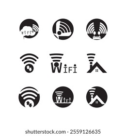 Wifi Icon And Symbol template