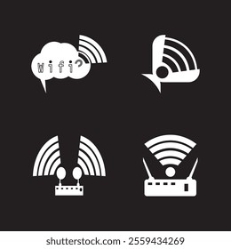 Wifi Icon And Symbol template