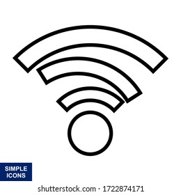 WiFi Icon Symbol. Vector illustration
