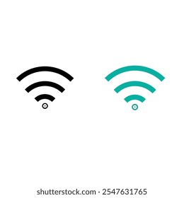 WiFi icon symbol vector illustration.flat Wirless icon.sign and symbols signal.