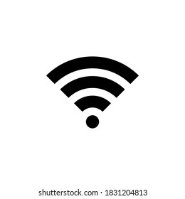 Wifi-Symbol, Vektorgrafik auf weißem Hintergrund
