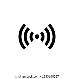 Símbolo de icono Wifi vector sobre fondo blanco