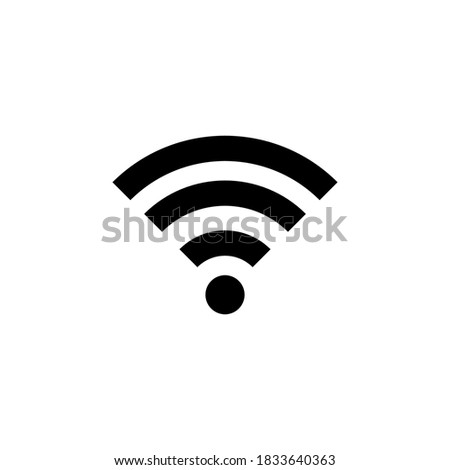 Wifi icon symbol vector on white background