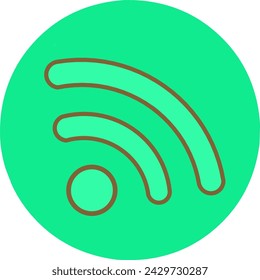 Wifi icon, a symbol of the wireless internet. Wi-fi vector icon, sign, symbol