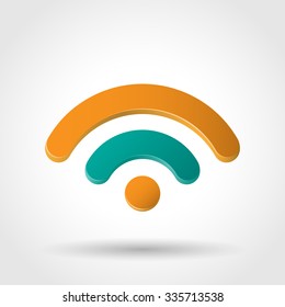 Wi-Fi icon. Symbol wireless network. Vector version EPS 10.