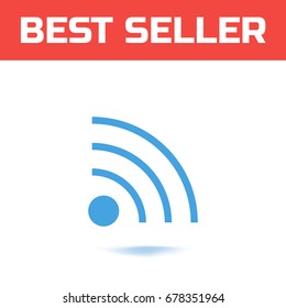 Wi-Fi Icon. The Symbol for your web site design or logo or user interface