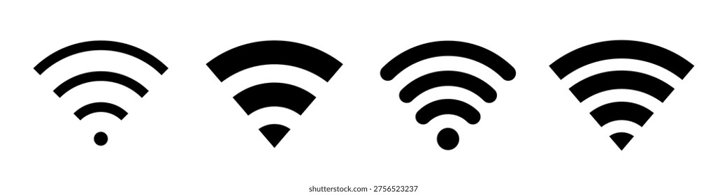 wifi icon. WiFi symbols set.