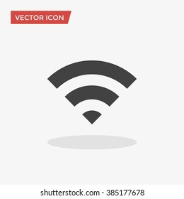 WIFI Icon in trendy flat style isolated on grey background. Wireless network symbol for your web design, logo, UI. Vector illustration, EPS10.