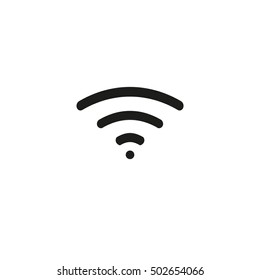Wifi icon in trendy flat style isolated on white background, empty screen. Symbol  of wireless network for your design, logo, app,UI. Vector illustration, EPS10. 