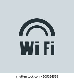 WiFi icon in trendy flat style background, image jpg, vector eps, flat web, material icon, UI illustration