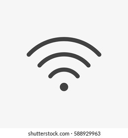 Wifi Icon in trendy flat style isolated on grey background. Wireless network symbol for your web site design, logo, app, UI. Vector illustration, EPS10.