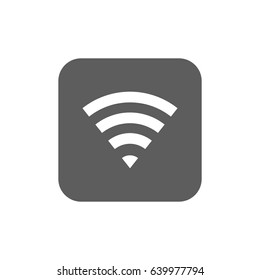 Wifi Icon in trendy flat style isolated on white background. Note symbol for your web site design, logo, app, UI. Vector illustration, EPS10.