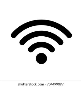 Wifi Icon in trendy flat style isolated on white background. Wifi icon symbol for your web site design,Wifi logo, app, UI. Vector illustration, Wifi icon eps10.