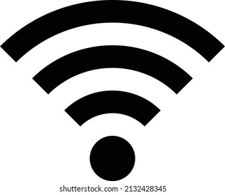 elemento UI de icono wifi fondo blanco aislado