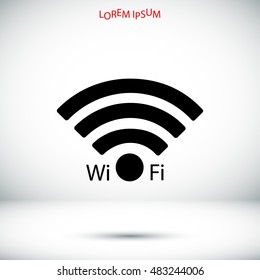 Wi-Fi icon, vector best flat icon, EPS