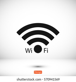 Wi-Fi icon, vector best flat icon, EPS