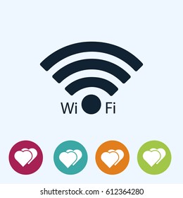 Wi-Fi icon, vector best flat icon, EPS