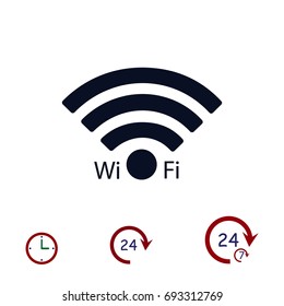 Wi-Fi icon, vector best flat icon, EPS
