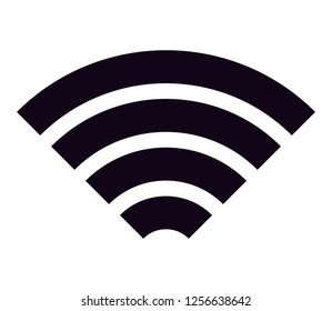 Wifi Icon Vector Black