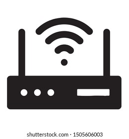 Wifi  icon vector black color