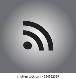 Wifi icon vector black and silver design.