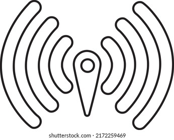 WIFI Icon vector design on white background5.eps
