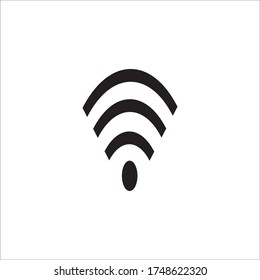 plantilla de diseño de vector de icono WiFi