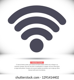 Wi-Fi icon. Vector Eps 10