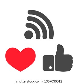 Wi-Fi icon. Vector Eps 10