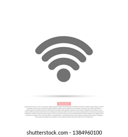Wi-Fi icon. Vector Eps 10. Lorem Ipsum Flat Design 