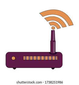 Wi-fi icon. Vector Wi-Fi Eps 10. made for your phone site and use. Wi-fi flat design. router vector colorful icon. Simple element illustration. digital router icon for your design.Can be used for web 