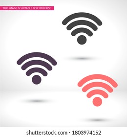 Wi-fi icon. Vector Wi-Fi Eps 10. Wi-fi icon. made for your phone site and use. Wi-fi flat design.